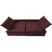 Sofá Sem Caixa Retrátil e Reclinável 1,75m Cama inBox Versátil Suede Velusoft Vinho