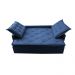 Sofá Sem Caixa Retrátil e Reclinável 1,85m Cama inBox Studio Suede Velusoft Azul