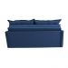 Sofá Sem Caixa Retrátil e Reclinável 1,85m Cama inBox Studio Suede Velusoft Azul