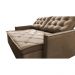 Sofá Sem Caixa Retrátil e Reclinável 1,85m Cama inBox Studio Suede Velusoft Castor