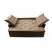 Sofá Sem Caixa Retrátil e Reclinável 1,85m Cama inBox Studio Suede Velusoft Castor