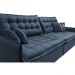 Sofá Sem Caixa Retrátil e Reclinável 1,95m Cama inBox Versátil Suede Velusoft Azul