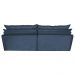 Sofá Sem Caixa Retrátil e Reclinável 1,95m Cama inBox Versátil Suede Velusoft Azul