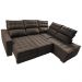 Sofá de Canto Direito 2,65x2,30m Retrátil e Reclinável com Molas Ensacadas Cama inBox Nobre Café