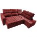 Sofá de Canto Direito 2,65x2,30m Retrátil e Reclinável com Molas Ensacadas Cama inBox Nobre Vermelho