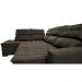 Sofá de Canto Esquerdo 2,65x2,30m Retrátil e Reclinável com Molas Ensacadas Cama inBox Nobre Café