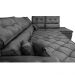 Sofá de Canto Retrátil e Reclinável Direito 3,00x2,36m Molas Cama inBox Espanha Velusoft Cinza