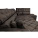 Sofá de Canto Retrátil e Reclinável Direito 3,40x2,36m Molas Cama inBox Espanha Velusoft Café