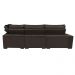 Sofá de Canto Retrátil e Reclinável Direito 3,40x2,36m Molas Cama inBox Espanha Velusoft Café