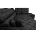 Sofá de Canto Retrátil e Reclinável Direito 3,40x2,36m Molas Cama inBox Espanha Velusoft Preto