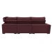 Sofá de Canto Retrátil e Reclinável Direito 3,40x2,36m Molas Cama inBox Espanha Velusoft Vinho