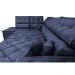 Sofá de Canto Retrátil e Reclinável Esquerdo 3,00x2,36m Molas Cama inBox Espanha Velusoft Azul