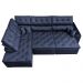 Sofá de Canto Retrátil e Reclinável Esquerdo 3,00x2,36m Molas Cama inBox Espanha Velusoft Azul