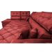Sofá de Canto Retrátil e Reclinável Esquerdo 3,00x2,36m Molas Cama inBox Espanha Velusoft Vermelho