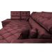 Sofá de Canto Retrátil e Reclinável Esquerdo 3,00x2,36m Molas Cama inBox Espanha Velusoft Vinho