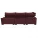 Sofá de Canto Retrátil e Reclinável Esquerdo 3,00x2,36m Molas Cama inBox Espanha Velusoft Vinho