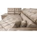 Sofá de Canto Retrátil e Reclinável Esquerdo 3,40x2,36m Molas Cama inBox Espanha Velusoft Bege
