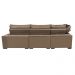 Sofá de Canto Retrátil e Reclinável Esquerdo 3,40x2,36m Molas Cama inBox Espanha Velusoft Castor