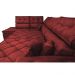 Sofá de Canto Retrátil e Reclinável com Molas Cama inBox Platinum Esquerdo 3,00x2,36 Suede Vermelho