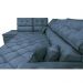 Sofá de Canto Retrátil e Reclinável com Molas Cama inBox Platinum Esquerdo 3,40x2,36 Suede Azul
