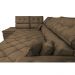 Sofá de Canto Retrátil e Reclinável com Molas Cama inBox Platinum Esquerdo 3,40x2,36 Suede Café