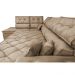 Sofá de Canto Retrátil e Reclinável com Molas Cama inBox Platinum Esquerdo 3,40x2,36 Suede Castor