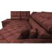 Sofá de Canto Retrátil e Reclinável com Molas Cama inBox Platinum Esquerdo 3,40x2,36 Suede Vinho
