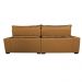 Sofá de Courino Retrátil e Reclinável 2,15m Cama inBox Bourbon SoftGel D40 Caramelo