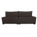 Sofá de Courino Retrátil e Reclinável 2,35m Cama inBox Bourbon SoftGel D40 Café
