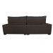 Sofá de Courino Retrátil e Reclinável 2,75m Cama inBox Bourbon SoftGel D40 Café