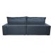 Sofa Retrátil e Reclinável 2,12m com Molas Ensacadas Cama inBox Soft Tecido Suede Azul