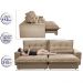 Sofa Retrátil e Reclinável 2,12m com Molas Ensacadas Cama inBox Soft Tecido Suede Castor