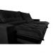 Sofa Retrátil e Reclinável 2,12m com Molas Ensacadas Cama inBox Soft Tecido Suede Preto