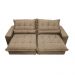 Sofa Retrátil e Reclinável 2,52m com Molas Ensacadas Cama inBox Soft Tecido Suede Castor