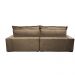 Sofa Retrátil e Reclinável 2,52m com Molas Ensacadas Cama inBox Soft Tecido Suede Castor