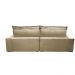 Sofa Retrátil e Reclinável 2,72m com Molas Ensacadas Cama inBox Soft Tecido Suede Bege