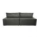 Sofa Retrátil e Reclinável 2,72m com Molas Ensacadas Cama inBox Soft Tecido Suede Cinza