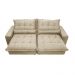 Sofa Retrátil e Reclinável 2,92m com Molas Ensacadas Cama inBox Soft Tecido Suede Bege