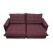 Sofa Retrátil e Reclinável 2,92m com Molas Ensacadas Cama inBox Soft Tecido Suede Vinho