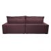 Sofa Retrátil e Reclinável 2,92m com Molas Ensacadas Cama inBox Soft Tecido Suede Vinho