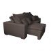 Sofa Retrátil e Reclinável com Molas Cama inBox Premium 2,32m tecido em linho Marrom
