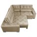 Sofa de Canto Retrátil e Reclinável com Molas Cama inBox Austin 2,30m x 2,30m Suede Velusoft Castor