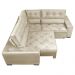 Sofa de Canto Retrátil e Reclinável com Molas Cama inBox Austin 2,60m x 2,60m Suede Velusoft Bege