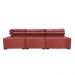 Sofa de Canto Retrátil e Reclinável com Molas Cama inBox Austin 3,65X2,54 ou 2,54X3,65 Suede Velusoft Vermelho