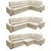 Sofa de Canto Retrátil e Reclinável com Molas Cama inBox Austin 3,85X2,64 ou 2,64X3,85 Suede Velusoft Bege