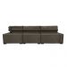 Sofa de Canto Retrátil e Reclinável com Molas Cama inBox Austin 3,85X2,64 ou 2,64X3,85 Suede Velusoft Café