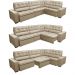 Sofa de Canto Retrátil e Reclinável com Molas Cama inBox Austin 3,85X2,64 ou 2,64X3,85 Suede Velusoft Castor