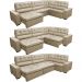 Sofa de Canto Retrátil e Reclinável com Molas Cama inBox Austin 3,85X2,64 ou 2,64X3,85 Suede Velusoft Castor