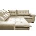 Sofa de Canto Retrátil e Reclinável com Molas Cama inBox Oklahoma 2,40m x 2,40m Suede Velusoft Bege