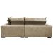Sofa de Canto Retrátil e Reclinável com Molas Cama inBox Oklahoma 2,60m x 2,60m Suede Velusoft Castor